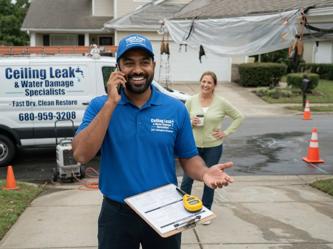 Ceiling Leak Cleanup Waxhaw, NC FAQs